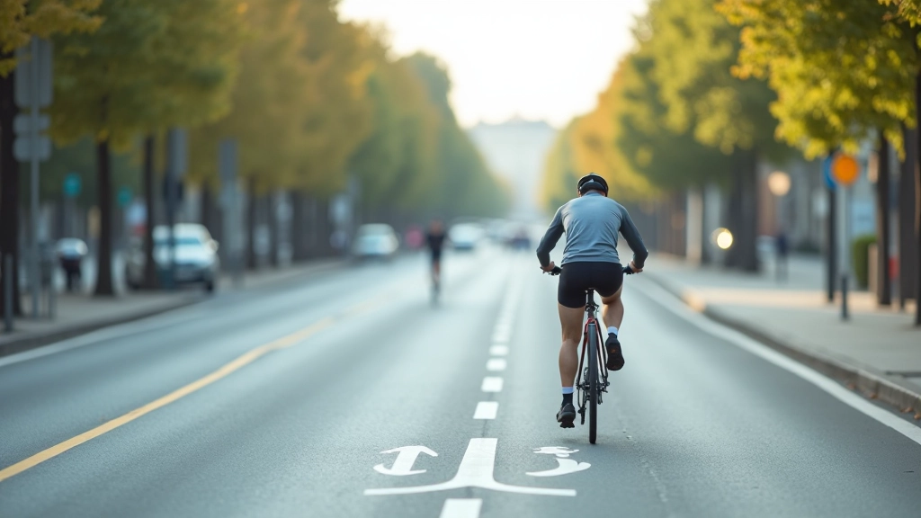 A2 cycling corridor with protected bike lane and modern infrastructure