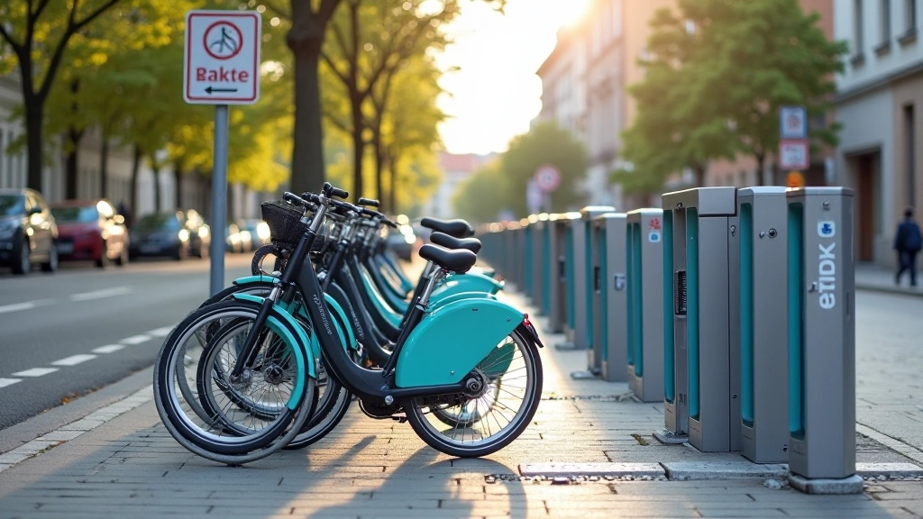 Prague bike-sharing station docking system